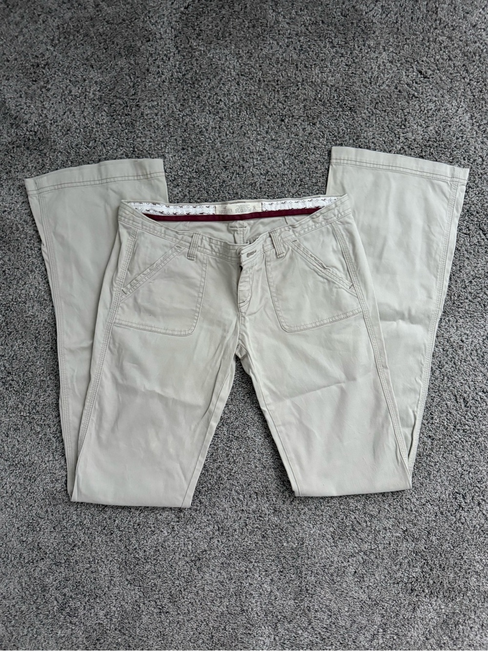 Hollister Casual Pants in Light Khaki